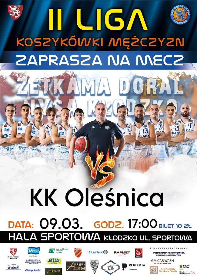 Ważny mecz z KK Oleśnica